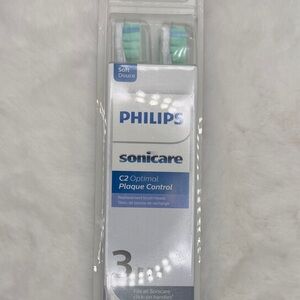 Philips Sonicare C2 Optimal Plaque Control Brush Head Replacement - 3 Soft Heads